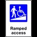 Sign ramped access